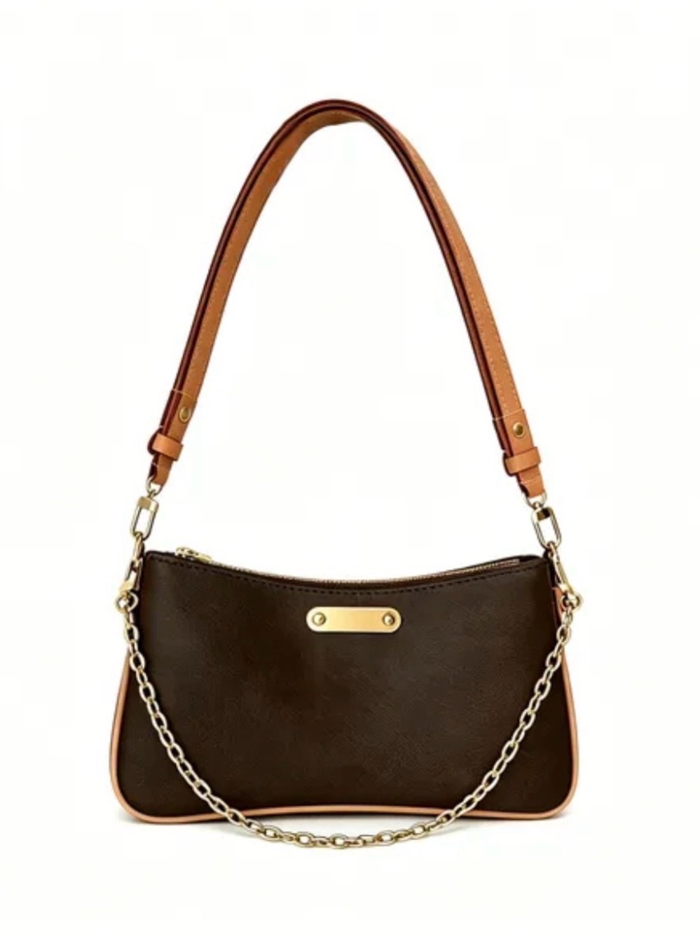 brown/gold shoulder bag